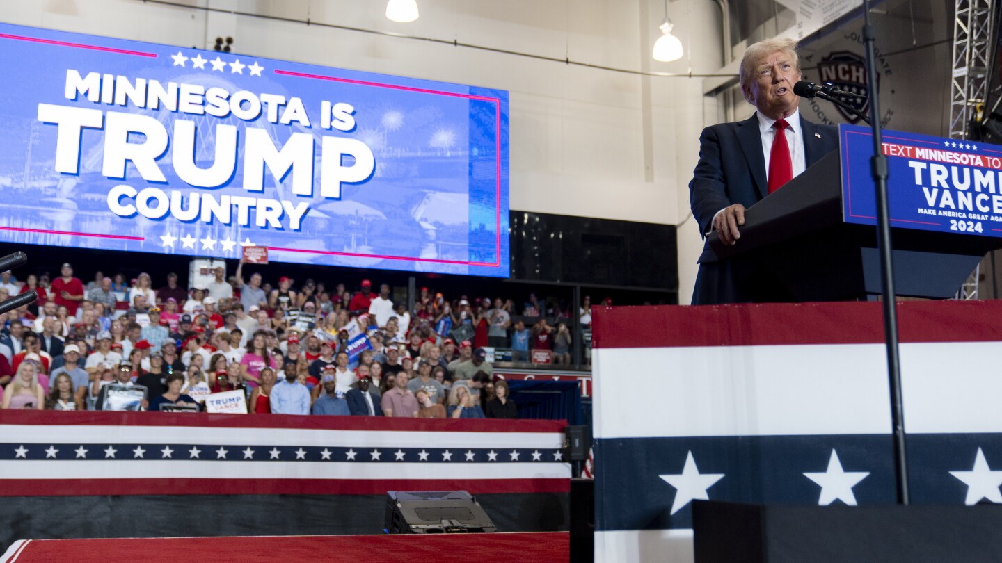 Trump returning to Minnesota with Vance to swing Democrat-leaning state