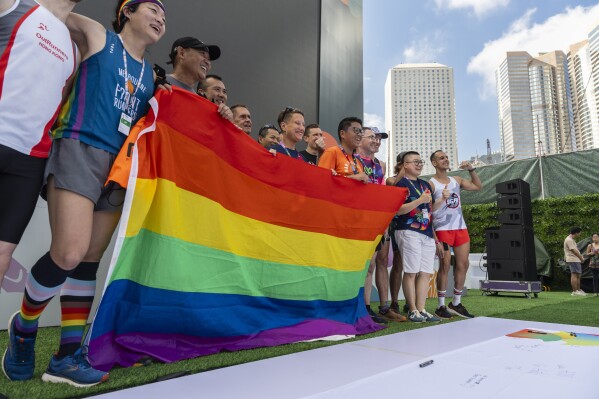 Supporters celebrate opening of Gay Games in Hong Kong, first in Asia,  despite lawmakers' opposition