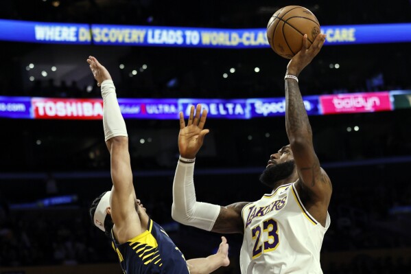 Anthony Davis scores 36 points while the Lakers hold off another Pacers  comeback in a 150-145 win