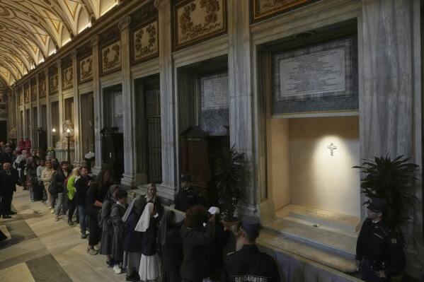 Catholic trustworthy pay respects to Pope Francis as his tomb opens to the general public in Rome basilica