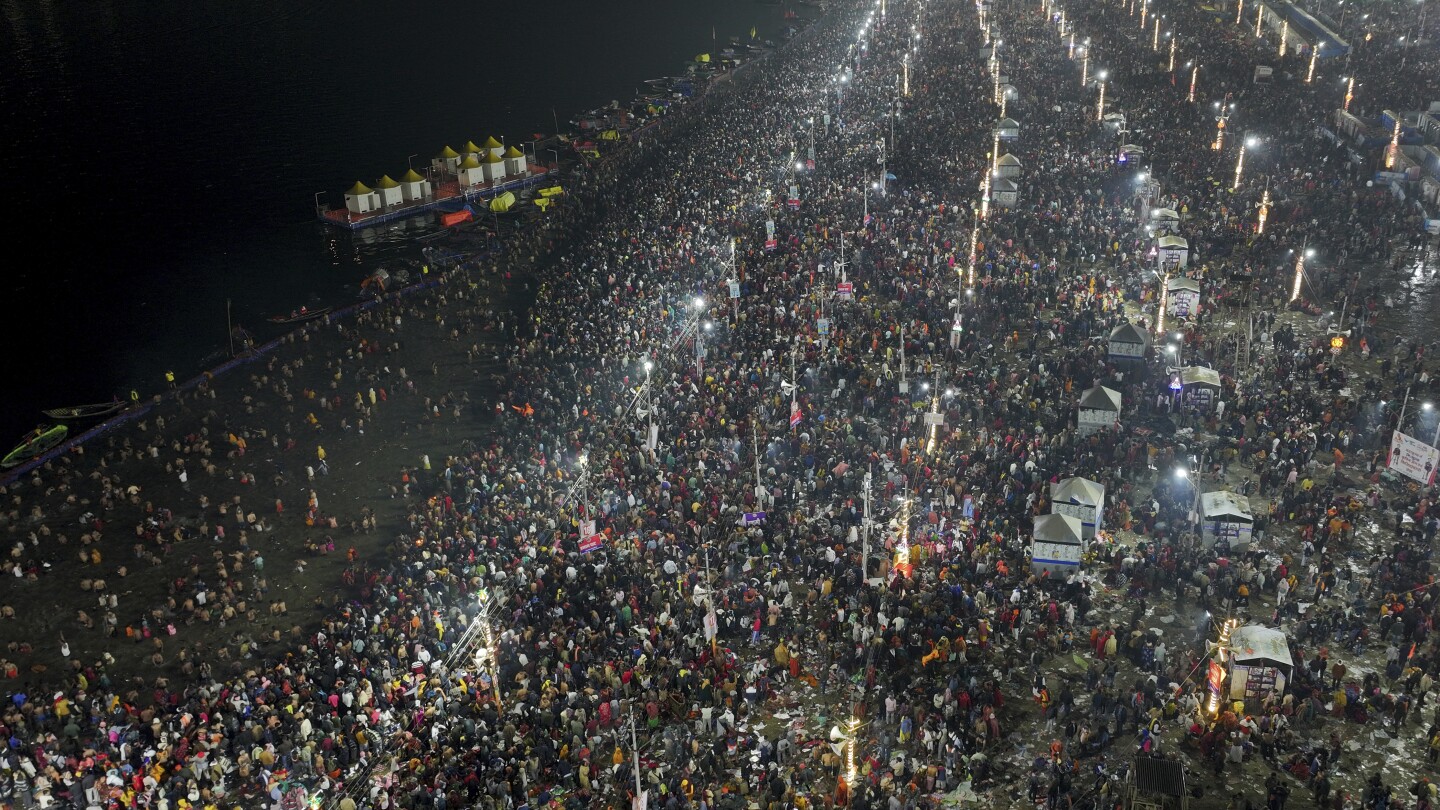 India’s Maha Kumbh festival, the world’s largest religious gathering, by the numbers