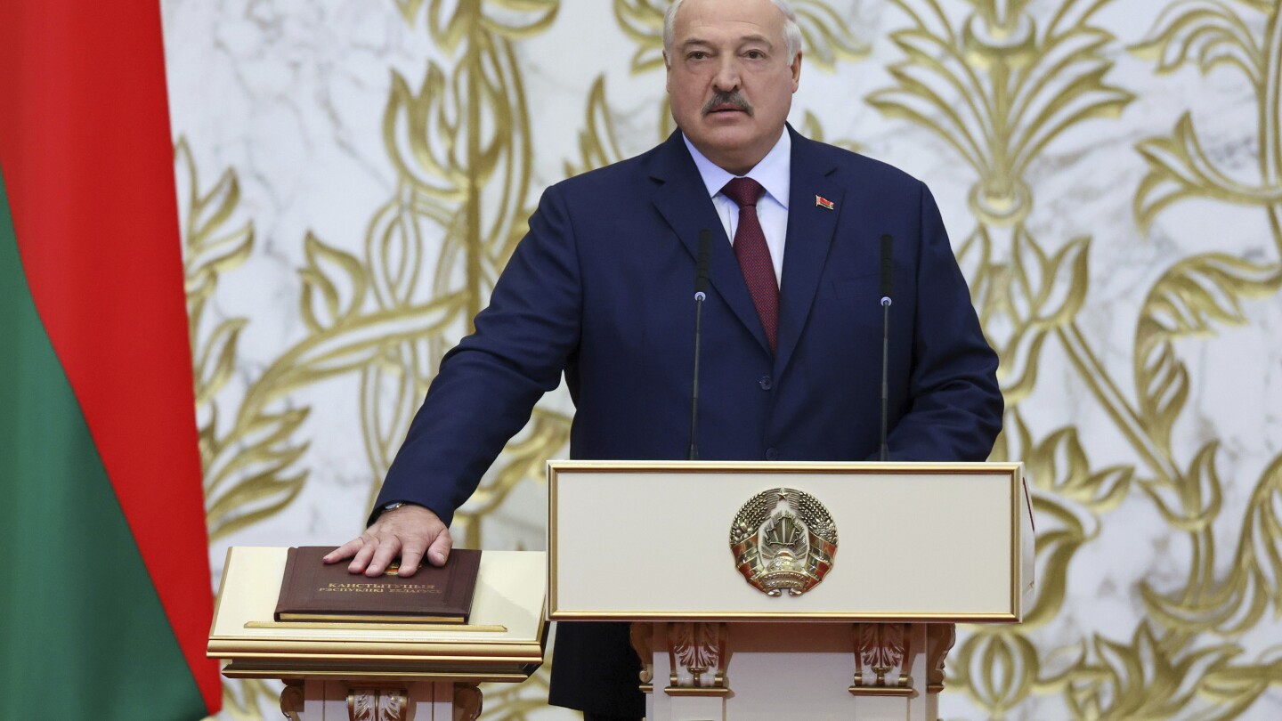 Authoritarian leader of Belarus is sworn for a 7th term and tells his ...
