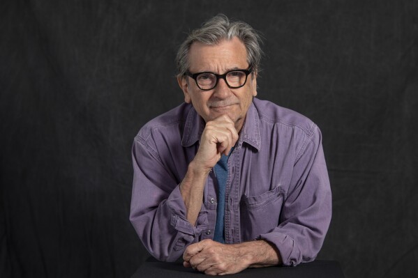 Griffin Dunne poses for a portrait in New York on May 30, 2024, to promote his book "The Friday Afternoon Club." (Photo by Andy Kropa/Invision/AP)