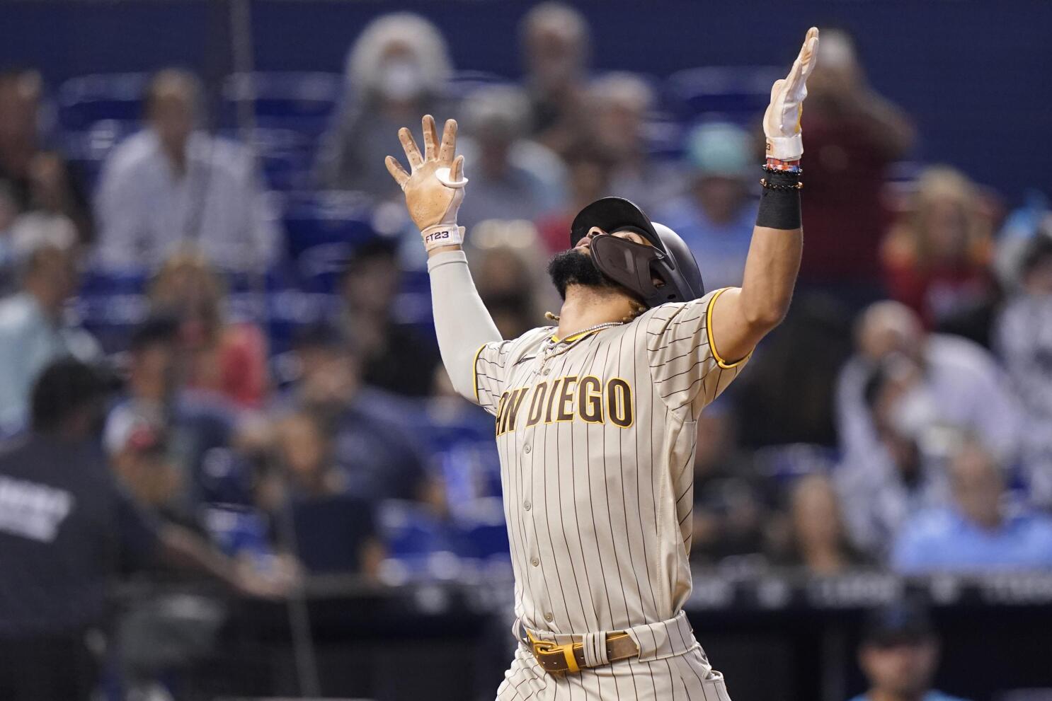 Tatis homers but Marlins rally late to beat Padres 3-2