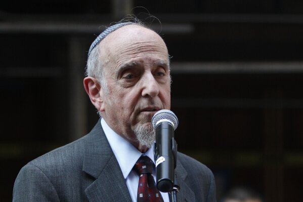 
              FILE - In this July 12, 2011 file photo, Rabbi Haskel Lookstein speaks in New York. Lookstein, Ivanka Trump's rabbi denounced President Donald Trump for blaming "both sides" in a white nationalist rally in Charlottesville, Va., as the number of American Jewish leaders willing to criticize him grew. (AP Photo/Frank Franklin II, File)
            
