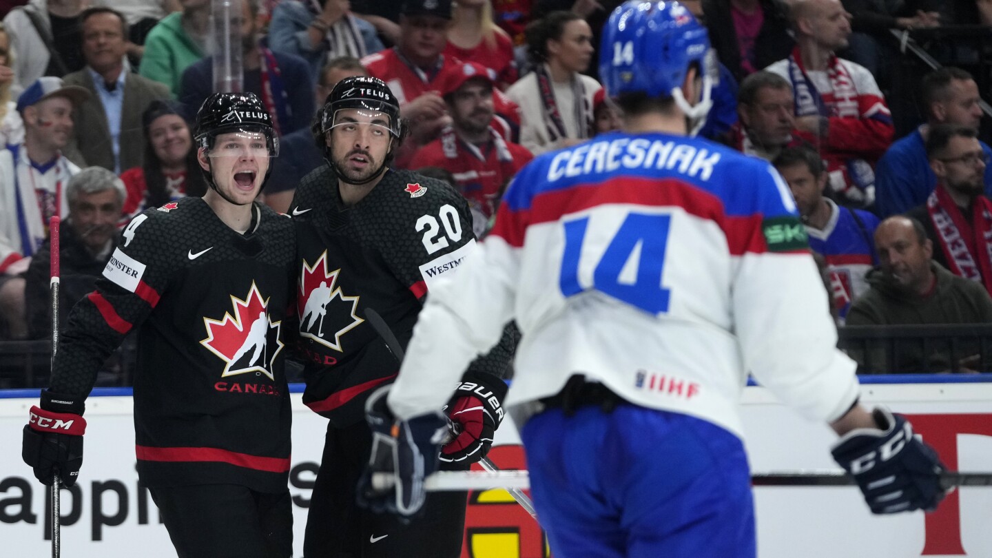 Kanada besiegt die Slowakei mit 6:3 und die Schweiz besiegt Deutschland mit 3:1 und qualifiziert sich für das Halbfinale der Eishockey-Weltmeisterschaft