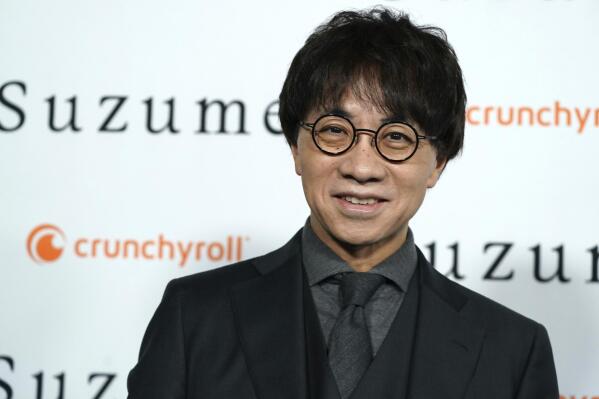 FILE - Makoto Shinkai arrives at the premiere of "Suzume" on April 3, 2023, at The Academy Museum of Motion Pictures in Los Angeles. Shinkai doesn’t yet know the story he will tell in his next film, only that it will be about what he knows best. It will be set in Japan and will star someone with a heart of gold who fearlessly makes a coming-of-age journey. (Photo by Jordan Strauss/Invision/AP, File)