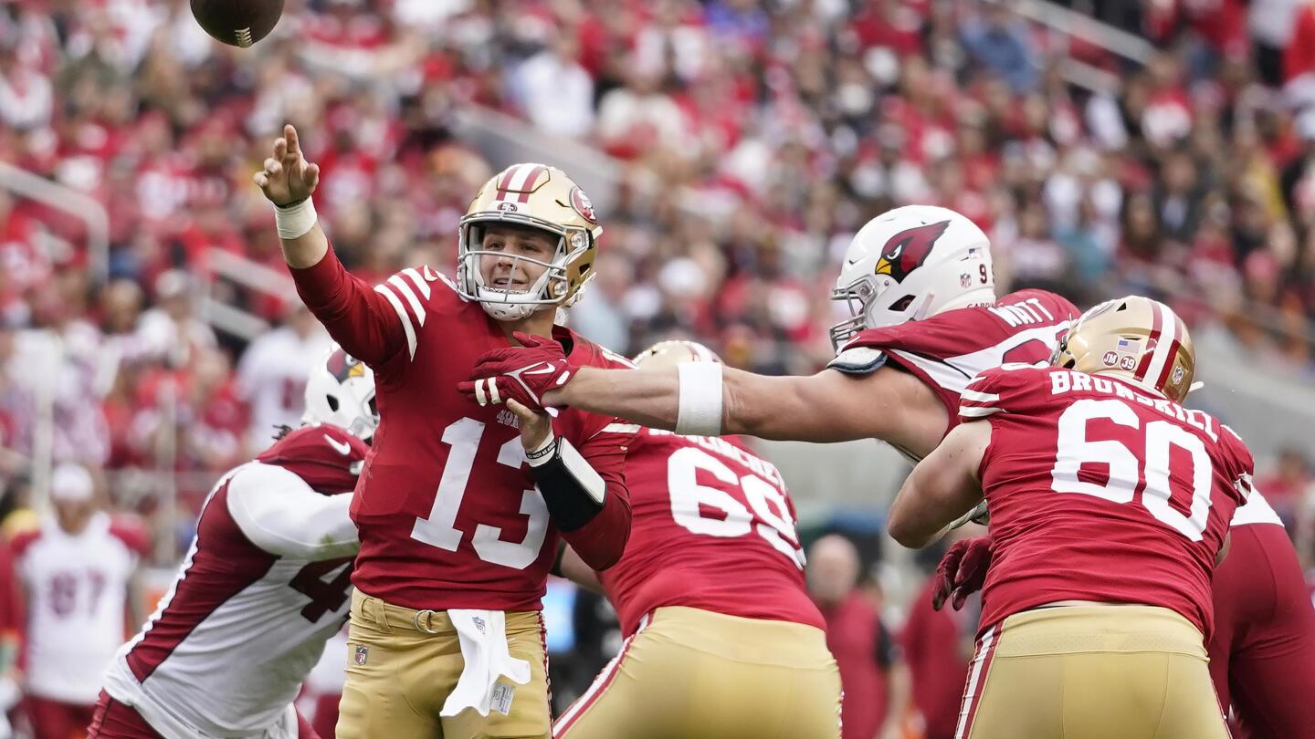 49ers rookie QB Brock Purdy set for 1st playoff test