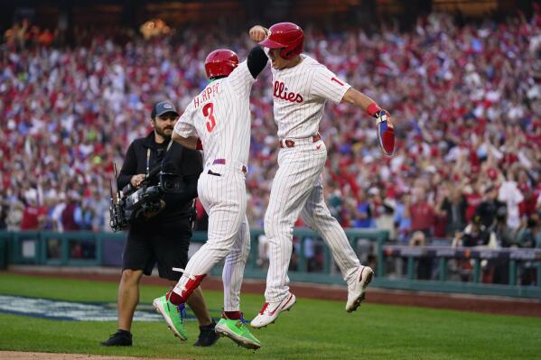 Rhys Hoskins Reacts to Philadelphia Phillies Advancing to World Series &  Epic 5 Homers in Playoffs 
