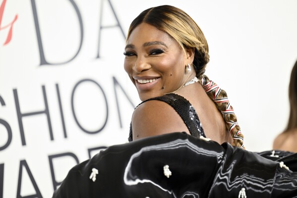 FILE -Serena Williams attends the CFDA Fashion Awards at the American Museum of Natural History on Monday, Nov. 6, 2023, in New York. Serena Williams is returning to the sports spotlight to host The ESPYS in July. The retired 23-time major tournament winner will be the fourth woman to helm the show honoring the past year’s achievements, athletes and moments. The ESPYS will air July 11, 2024. (Photo by Evan Agostini/Invision/AP, File)