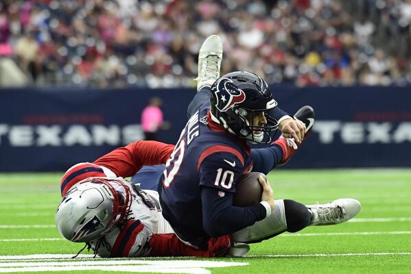 Texans fall apart in 2nd half of 25-22 loss to New England