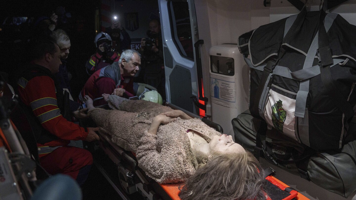 KYIV Ukraine AP — A Russian drone struck an apartment