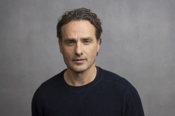 Cast member Andrew Lincoln poses for a portrait to promote the AMC television series "The Walking Dead: The Ones Who Live" during the Winter Television Critics Association Press Tour on Tuesday, Feb. 6, 2024, at The Langham Huntington Hotel in Pasadena, Calif. (Willy Sanjuan/Invision/AP)