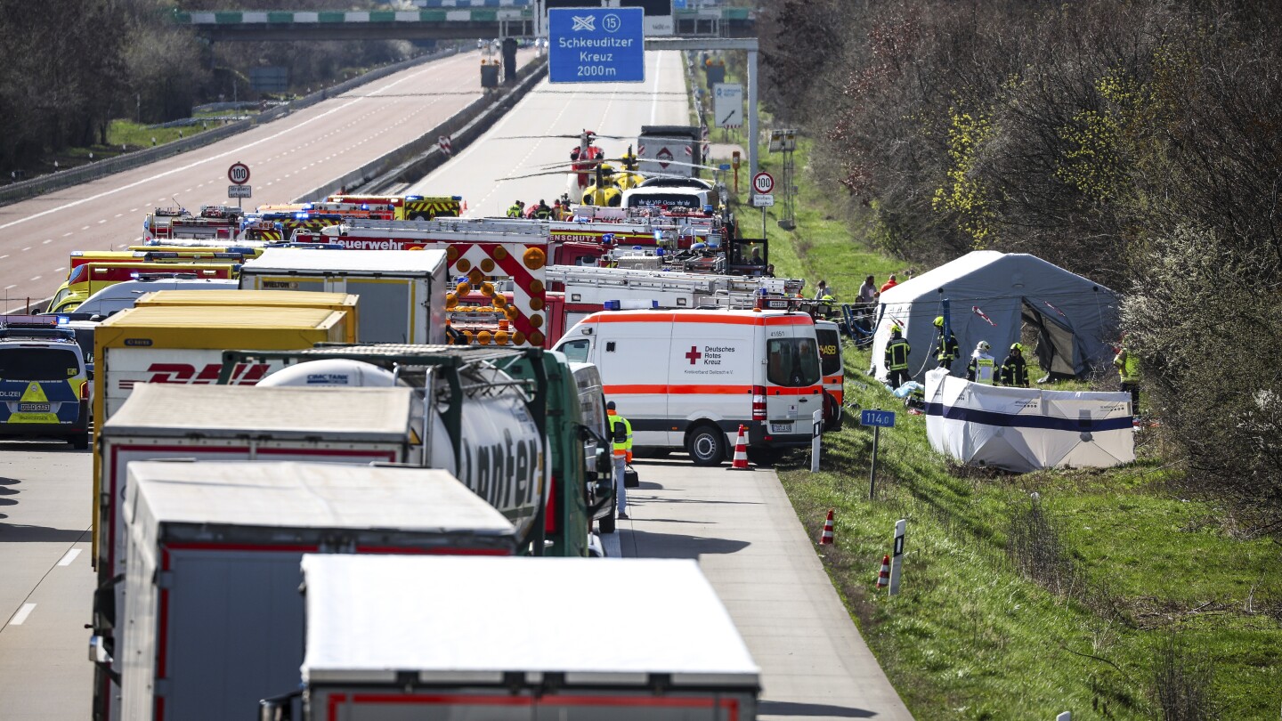 Fatal Bus Accident in Eastern Germany on A9 Highway
