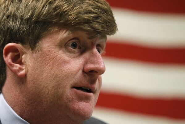 FILE - Former U.S. Rep. Patrick Kennedy, D-R.I., speaks with an Associated Press reporter during an interview, May 10, 2011, in Woonsocket, R.I. (AP Photo/Steven Senne, File)