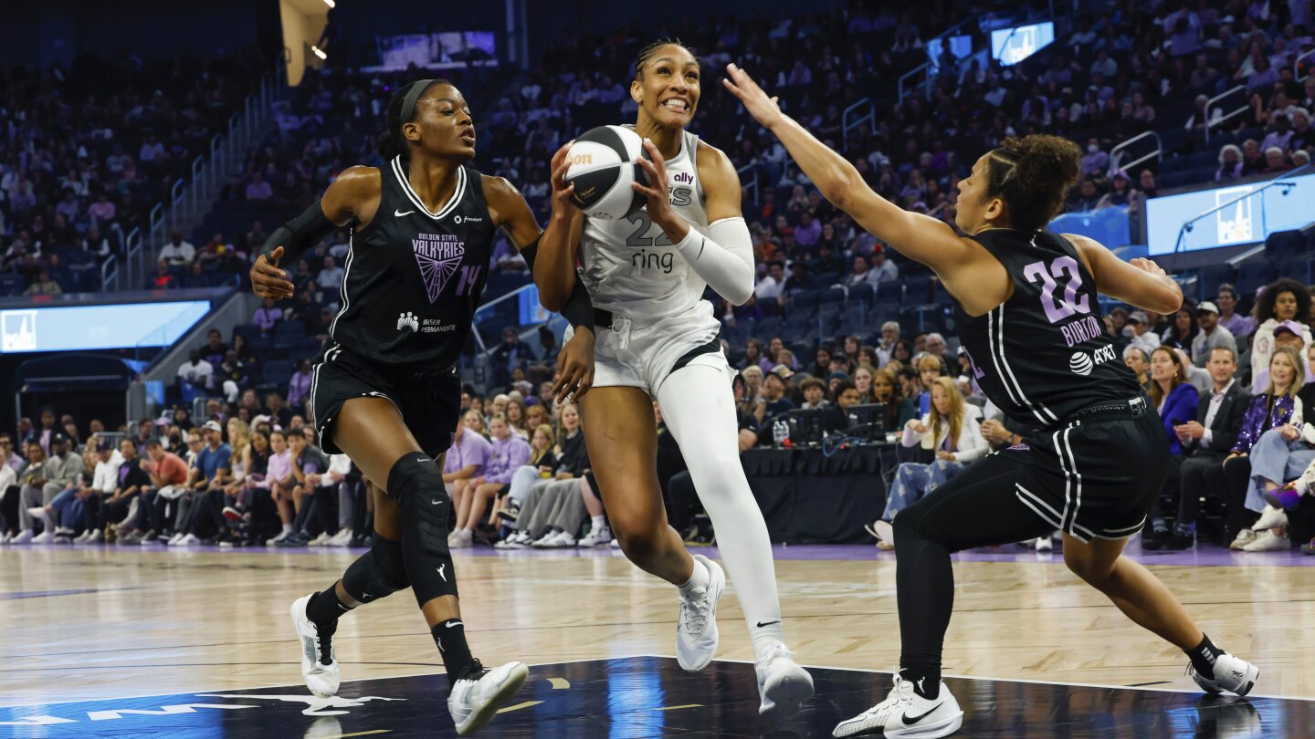 Aces' A'ja Wilson Doubtful vs. Wings After Head Injury