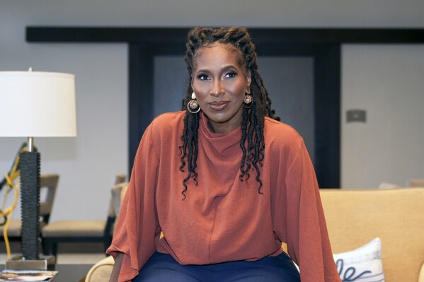 Jotaka Eaddy, founder of Win With Black Women, is photographed Friday, Sept. 27, 2024 in Florence, S.C. (AP Photo/David Yeazell)