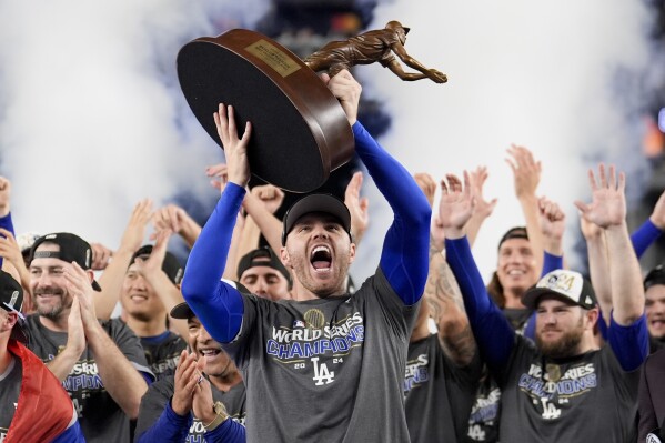 World Series: Freddie Freeman wins MVP award after tying record with 12  RBIs for Dodgers | AP News