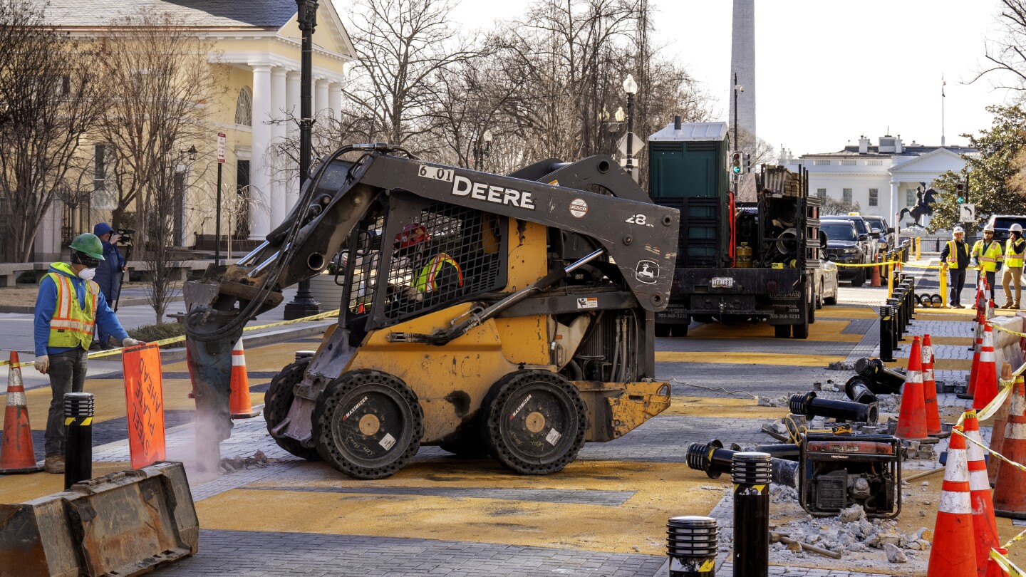 DC begins removing 'Black Lives Matter' plaza from street near White House
