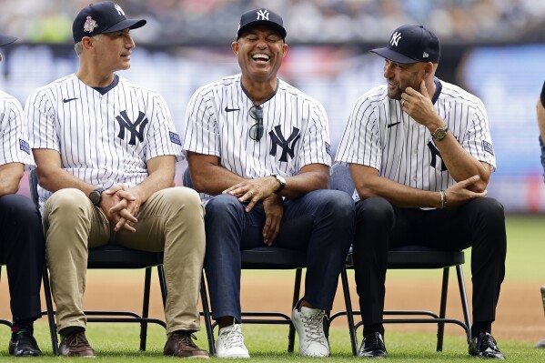 Derek Jeter, Core Four at Yankees' Old Timers' Day