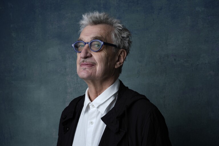 Wim Wenders poses for a portrait during the 96th Academy Awards Oscar nominees luncheon on Monday, Feb. 12, 2024, at the Beverly Hilton Hotel in Beverly Hills, Calif. (AP Photo/Chris Pizzello)