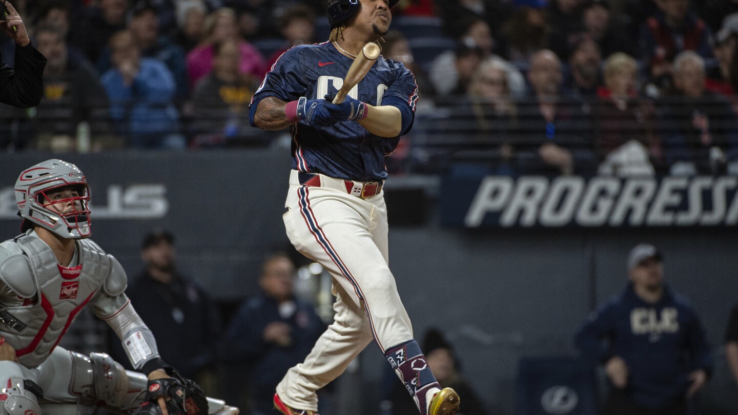 Guardians go deep 3 times as they open homestand with 6-0 victory over Phillies