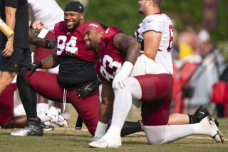 Commanders' defense starts inside with defensive tackles Jonathan Allen and  Daron Payne