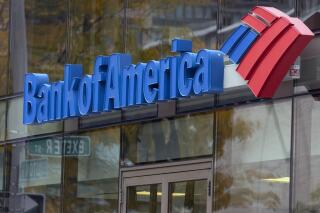FILE - The Bank of America logo is seen on a branch office, Oct. 14, 2022, in Boston. The Bank of America reports earnings on Tuesday, April 18, 2023. (AP Photo/Michael Dwyer, File)