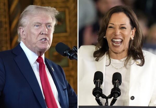 Election 2024: Harris campaign pushes joy while Trump's paints darker picture | AP News