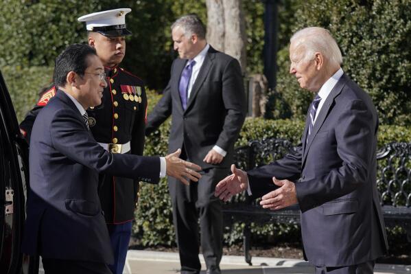 Biden and Kishida discuss Japan 'stepping up' security | AP News