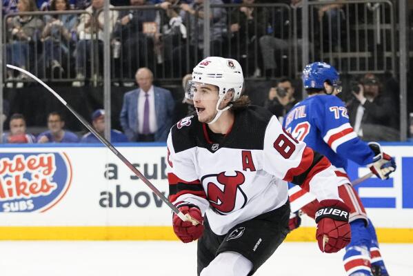 Hamilton scores winner, Jack Hughes adds two as Devils down Red Wings 4-3, Hockey