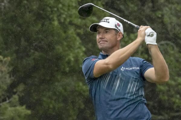 Padraig Harrington, Ireland, tees off on the twelth hole during the first round of the Valero Texas Open golf tournament, Thursday, March 30, 2023, in San Antonio. (AP Photo/Rodolfo Gonzalez )