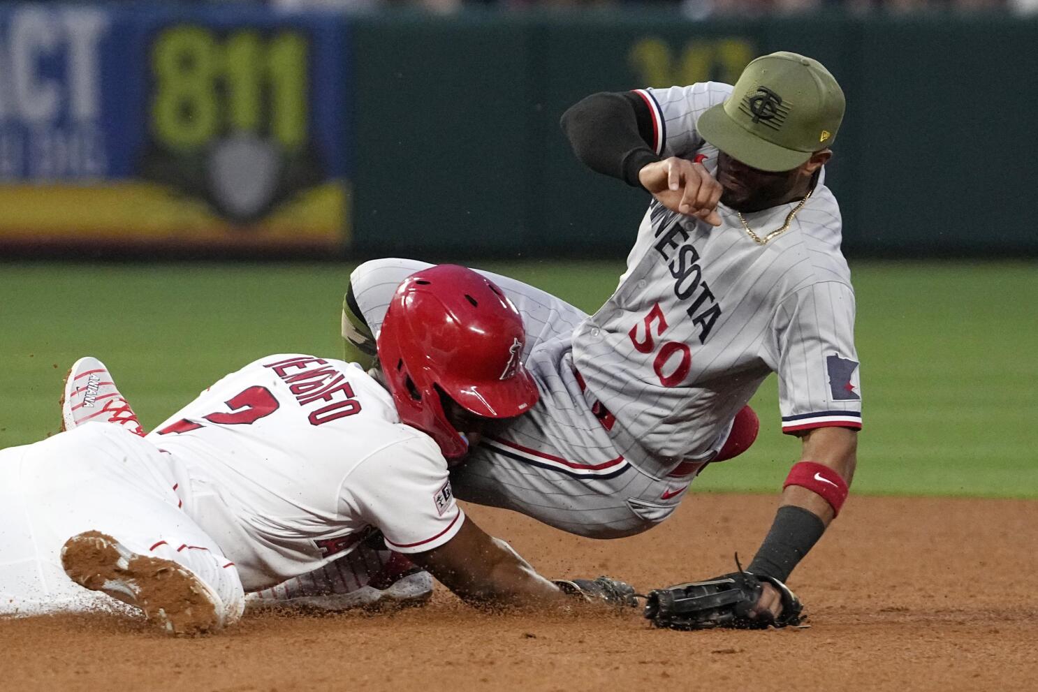 Moniak's 3 hits, defense help Angels rally for a 5-4 victory over Twins