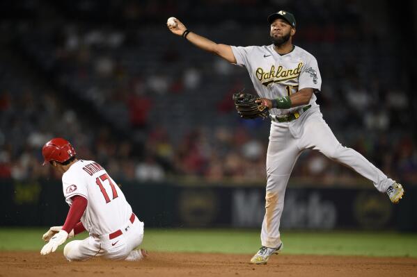 A's Frankie Montas strikes out 10 in near-complete game vs. Tigers