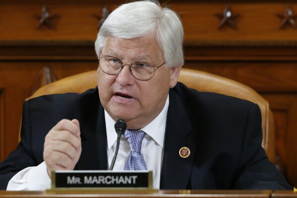 FILE - In this May 17, 2013 file photo, Rep. Kenny Marchant, R-Texas speaks on Capitol Hill in Washington.  Two Republican officials say eight-term Texas Rep. Kenny Marchant will announce his retirement. (AP Photo/Charles Dharapak)