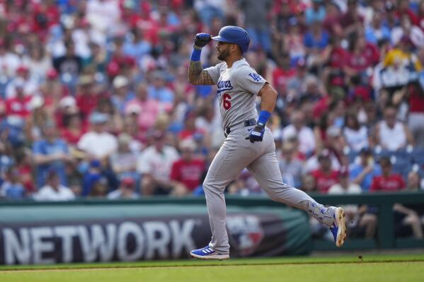 Martinez, Miller lead Dodgers past Phillies 9-0 as Thomson ejected