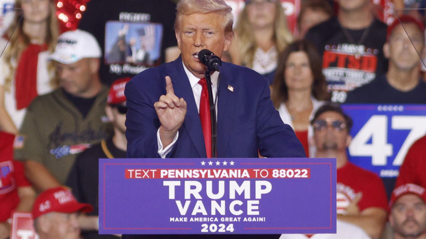 Manifestazione di Trump: nel campo di battaglia della Pennsylvania, Trump cerca di contrastare l’impennata di Harris