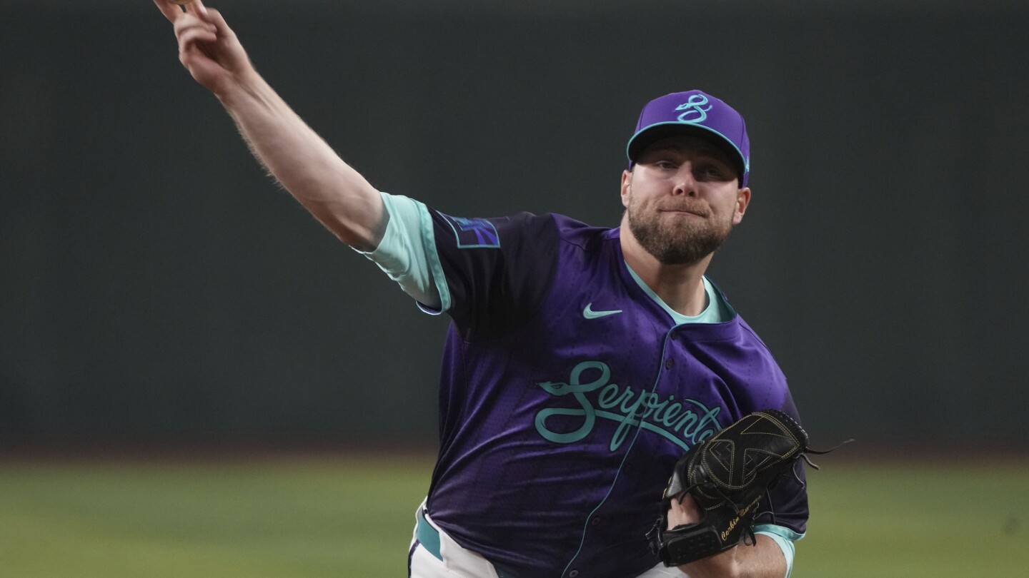 Burnes lanza siete entradas y lidera a Diamondbacks 3-0 sobre Dodgers