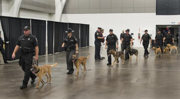 West Virginia police hold funeral for K-9 killed in action | AP News