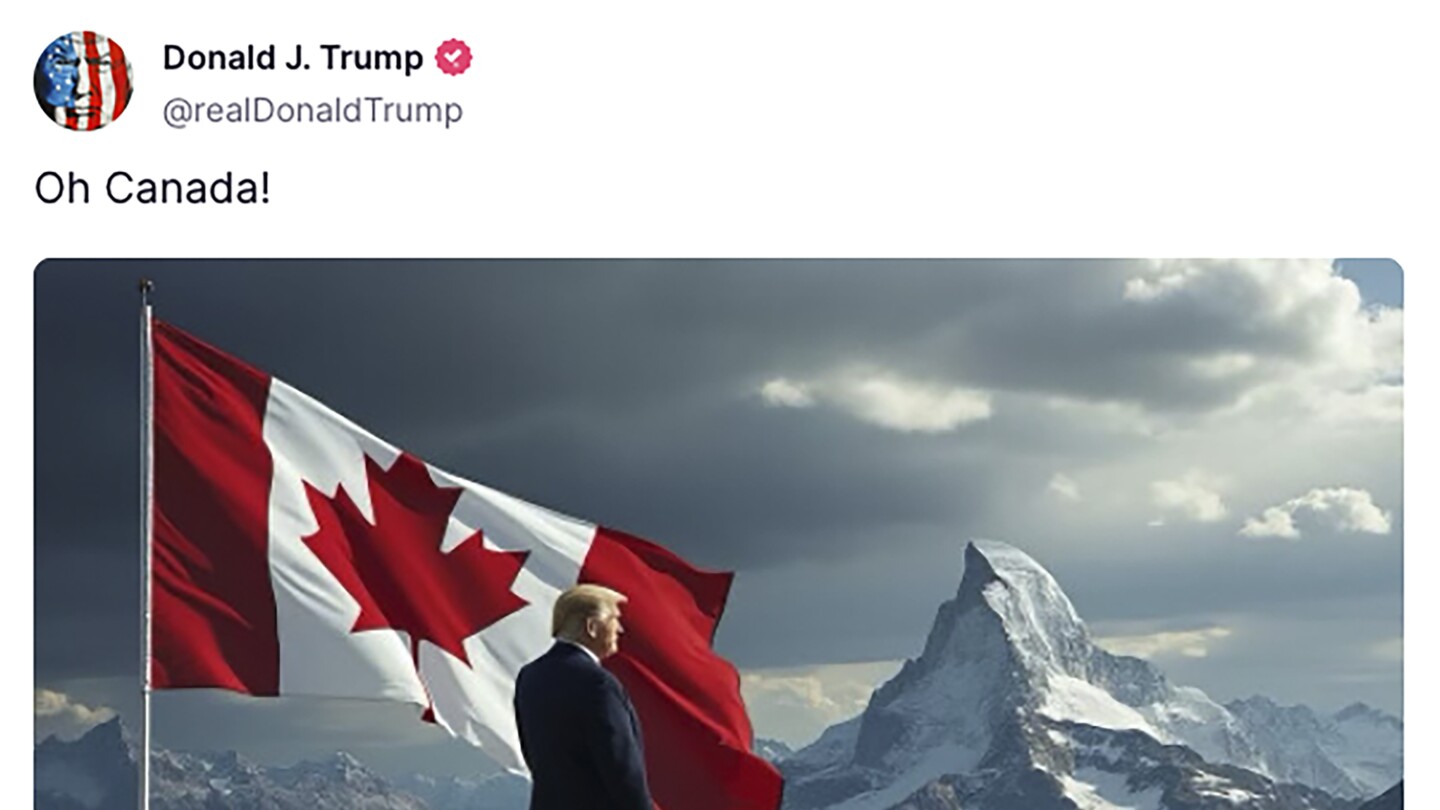 Donald Trump trolls Justin Trudeau and Jill Biden online