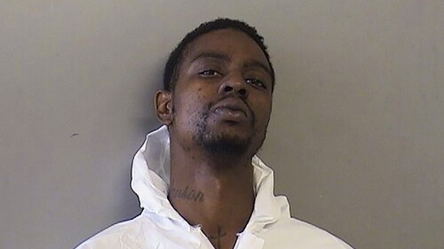 This mug shot provided by the Tulsa County Detention Center shows Caleb Venson. Venson was arrested Monday, July 24, 2023, on three complaints of first-degree murder, first-degree burglary and shooting with intent to kill after the bodies of three women were found dead inside a Tulsa, Okla., apartment, police said in a news release. An infant was found shot and wounded inside the apartment and is expected to survive after undergoing surgery, police said. (Tulsa County Detention Center via AP)
