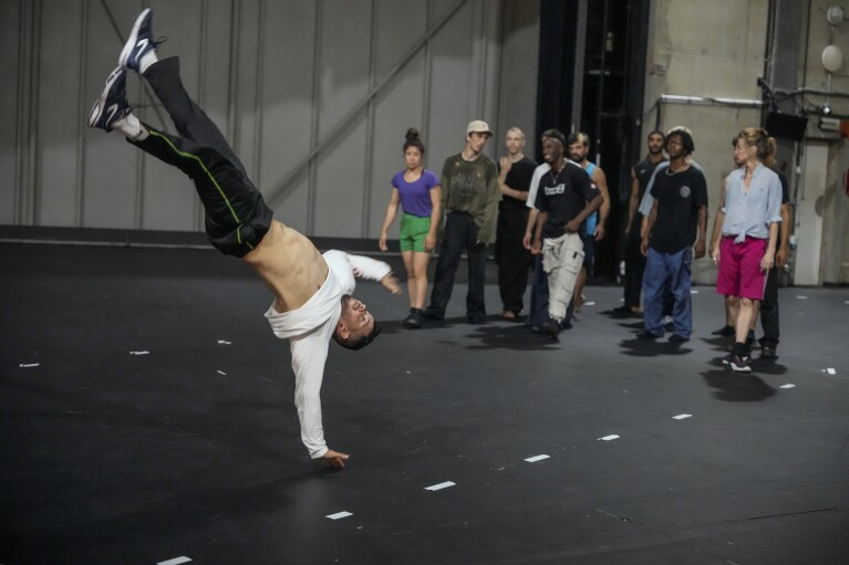 Dancers rehearse for 