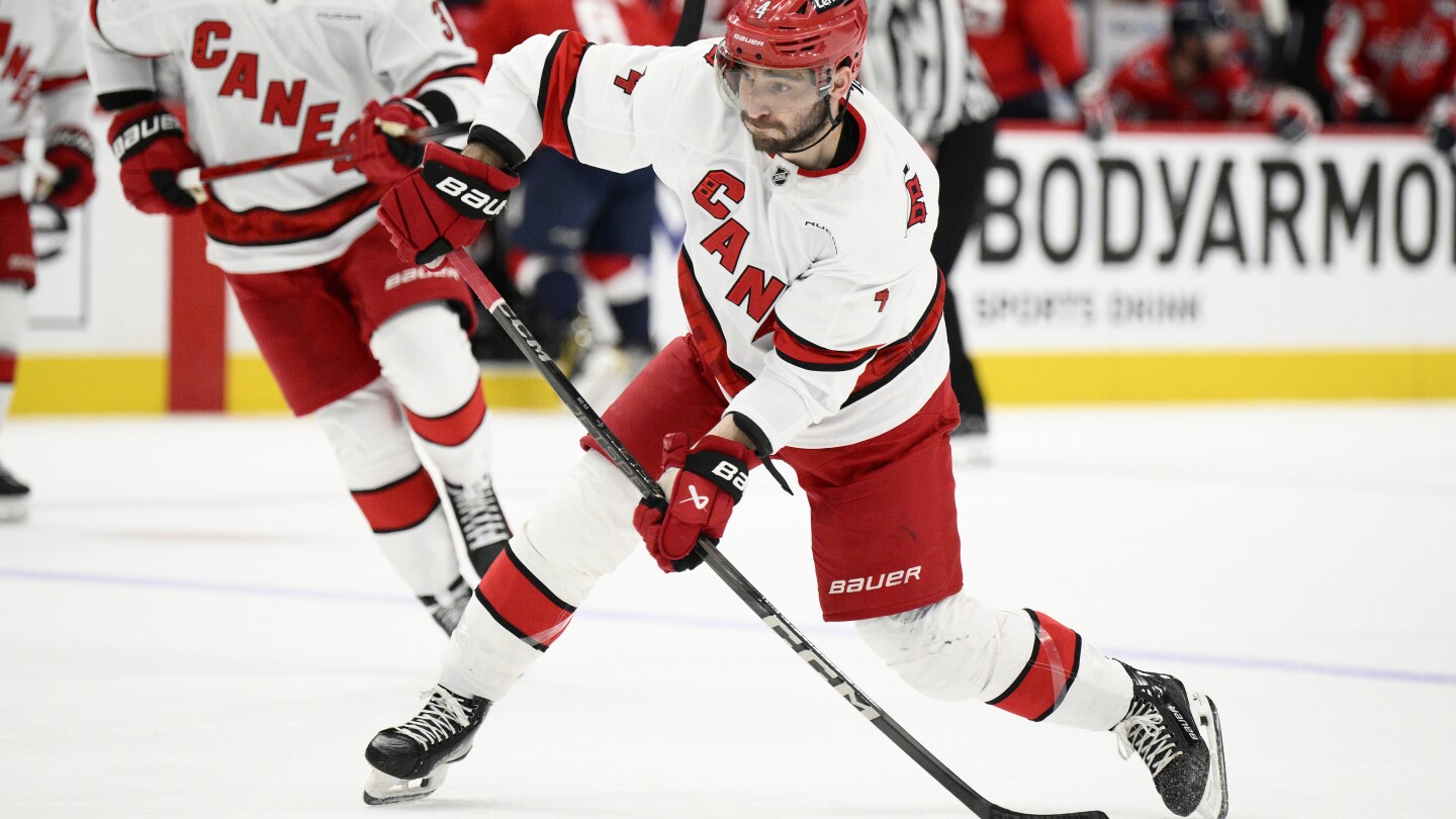 Svechnikov breaks late tie as the Hurricanes beat the Capitals to reach Eastern Conference final