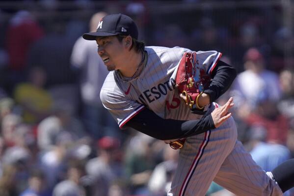 Twins' Maeda leaves after hit by 111 mph line drive on ankle