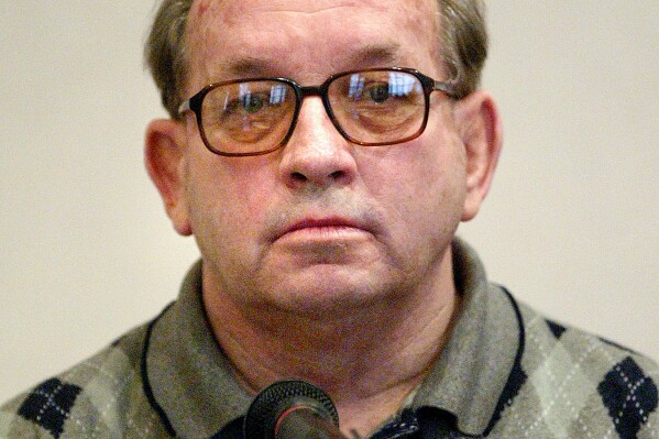 The Rev. James Talbot is shown in Suffolk Superior Court Tuesday, Jan. 11, 2005, in Boston. (Matt Stone/The Boston Globe via AP, Pool)