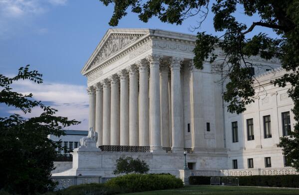 The Supreme Court is seen in Washington, Wednesday evening, June 30, 2021, as final decisions of the term are anticipated. (AP Photo/J. Scott Applewhite)