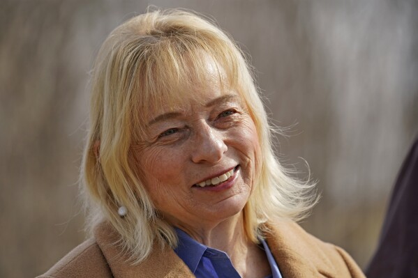 FILE — Gov. Janet Mills attends an event at the Blaine House, Friday, March 11, 2022, in Augusta, Maine. Mills and a state lawmaker who immigrated from Somalia unveiled a proposal on Friday, Jan. 19, 2024, to resolve the stat'serious worker shortage by tapping swiftly growing immigrant communities. (AP Photo/Robert F. Bukaty, File)
