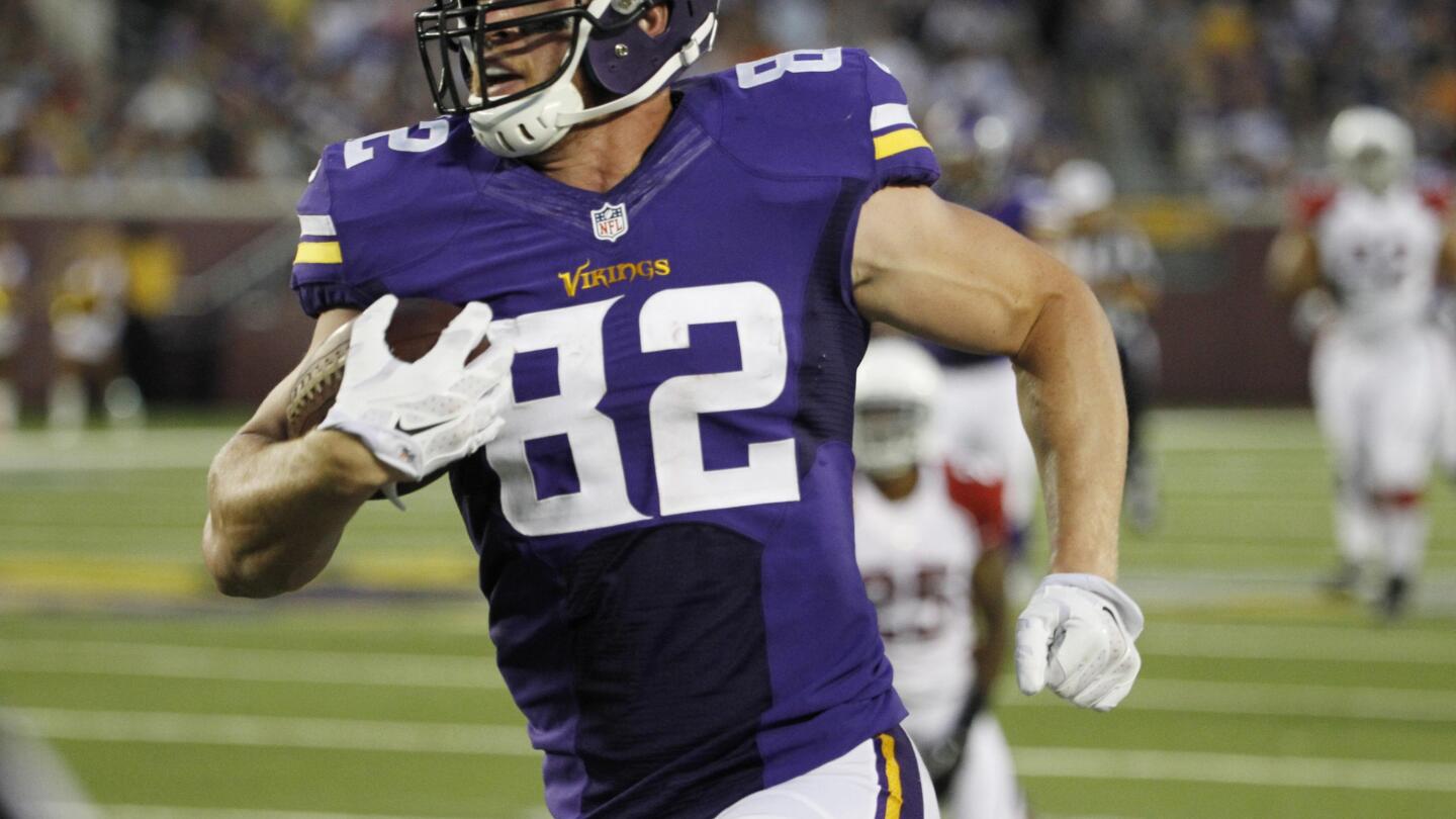 Viking TE Kyle Rudolph berharap bisa bermain melawan Bears