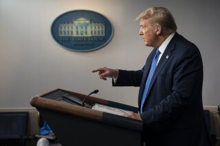 President Donald Trump speaks during a news conference at the White House, Wednesday, July 22, 2020, in Washington. (AP Photo/Evan Vucci)