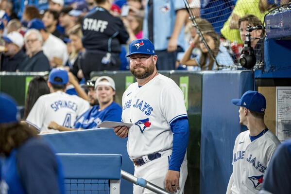 Jays manager's pre-game media availability interrupted by
